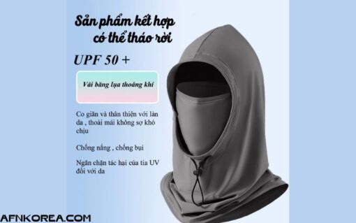 Khẩu Trang Mũ Hoodie Chống Nắng