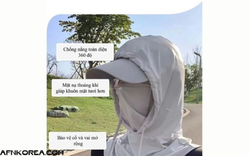 Khẩu Trang Mũ Hoodie Chống Nắng